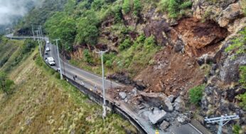 Fractura en la montaña preocupa a los habitantes de la Vía al Mar