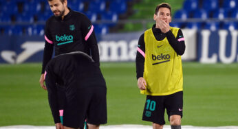 Piqué tuvo un desplante con el campeón del mundo, Messi