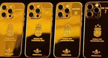 Les regalaron 35 iPhones bañados en oro a la plantilla campeona del mundo con Argentina
