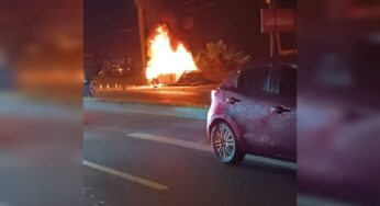 Fuerte choque en la vía Cali-Jamundí terminó en un incendio