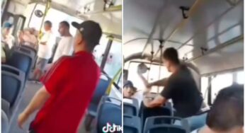 Video: pasajero impidió robo en un bus, su reacción sorprendió a todos