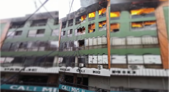 ¡Arde el centro! El Pasaje Calimio se prendió en llamas