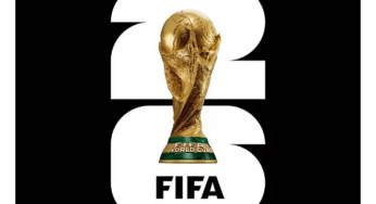 Este es el logo del próximo mundial de FIFA que se jugará en Canadá, México y Estados Unidos