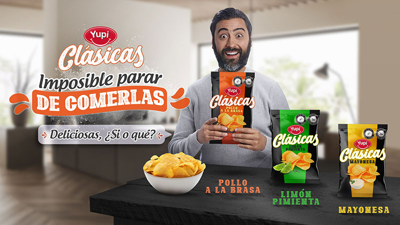 Papas Yupi Clásicas y Rizadas Mega Crunch son las más crocantes del país