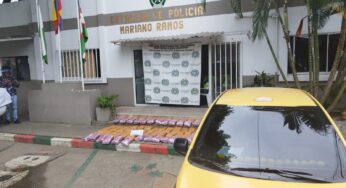 Cogieron un taxi repleto de marihuana en Antonio Nariño