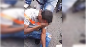¡Lo salvó un partido! Ladrón estaba siendo linchado en el centro de Cali