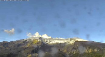 En calma se mantiene el volcán Nevado del Ruiz