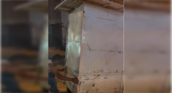 Capturaron al hombre que destruyó un bolardo para instalar su caseta de venta informal, ¡el colmo!