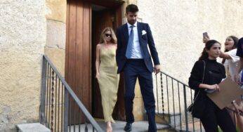 Pique y Clara Chía en la boda del hermano del futbolista