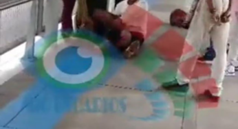 VIDEO: Mujer le dio cuchillo a un presunto ladrón en estación del MIO