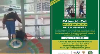 Ofrecen jugosa recompensa por hombre que atacó con arma blanca a pasajero en estación del MIO