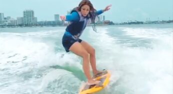 Shakira sufrió caída surfeando en el mar de Costa Rica
