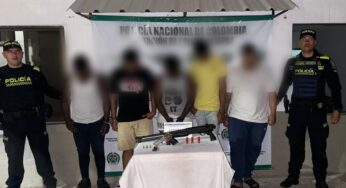 Cinco hombres capturados tras ‘disparar al aire’ en oriente de Cali