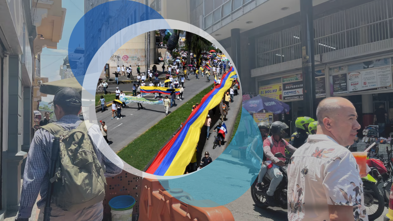 Aunque la jornada se desarrolló en calma, la incertidumbre generada por el paro nacional vació los negocios y frenó la actividad económica en sectores clave de la ciudad.
