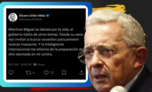 El expresidente asegura que recibió información desde el exterior sobre un plan para atentar contra su vida. También criticó la respuesta del Gobierno tras el ataque a Miguel Uribe./ Foto: Diseño Jesús Chacín/El País
